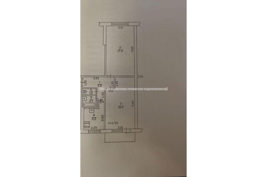 Продам квартиру, Салтовское шоссе , 2 кім., 48.60 м², советский ремонт 