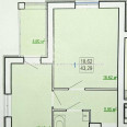 Продам квартиру, Полтавский Шлях ул. , 1  ком., 43.29 м², без внутренних работ 