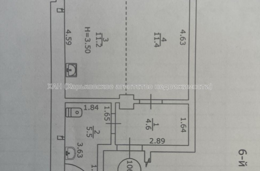 Продам квартиру, Деревянко ул. , 1 кім., 33 м², без отделочных работ 