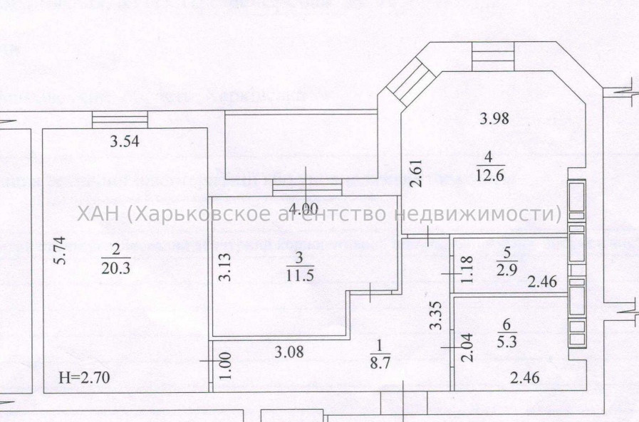 Продам квартиру, Профессорская ул. , 2 кім., 65.20 м², евроремонт 