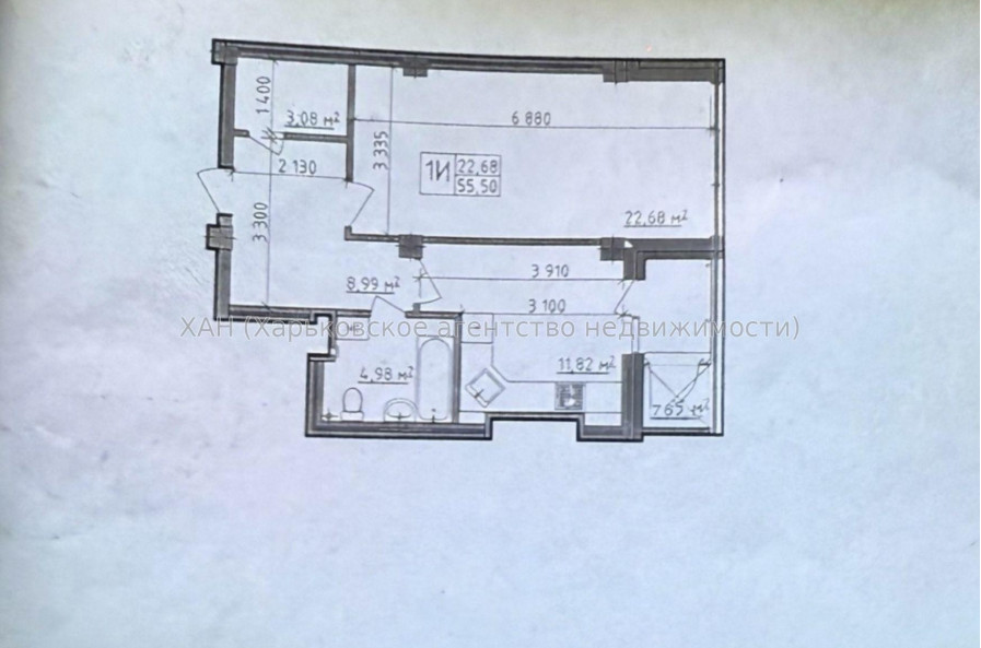 Продам квартиру, Валентиновская ул. , 1 кім., 55 м², без отделочных работ 