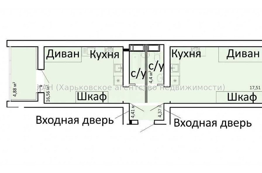 Продам квартиру, Льва Ландау просп. , 1  ком., 39 м², капитальный ремонт 