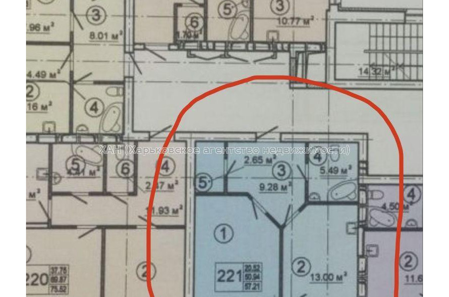 Продам квартиру, Ботаническая ул. , 1  ком., 57 м², без отделочных работ 