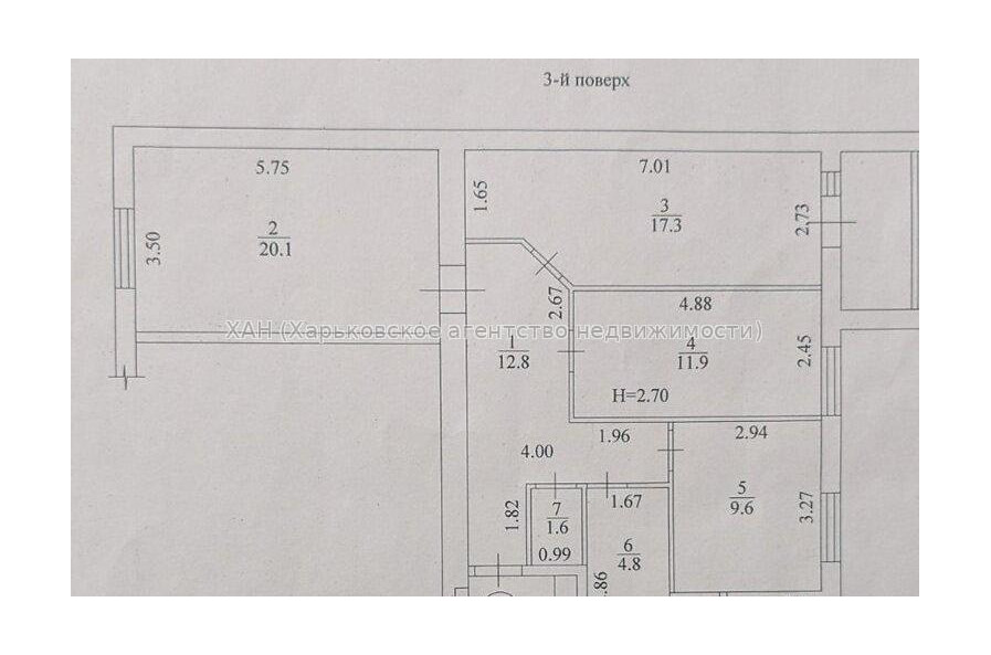 Продам квартиру, Льва Ландау просп. , 3  ком., 80 м², без внутренних работ 