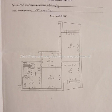 Продам квартиру, Мира ул. , 3 кім., 65 м², советский ремонт 