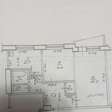Продам квартиру, Победы просп. , 2 кім., 44.50 м², капитальный ремонт 