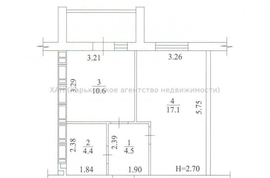 Продам квартиру, Мира ул. , 1  ком., 39 м², без внутренних работ 