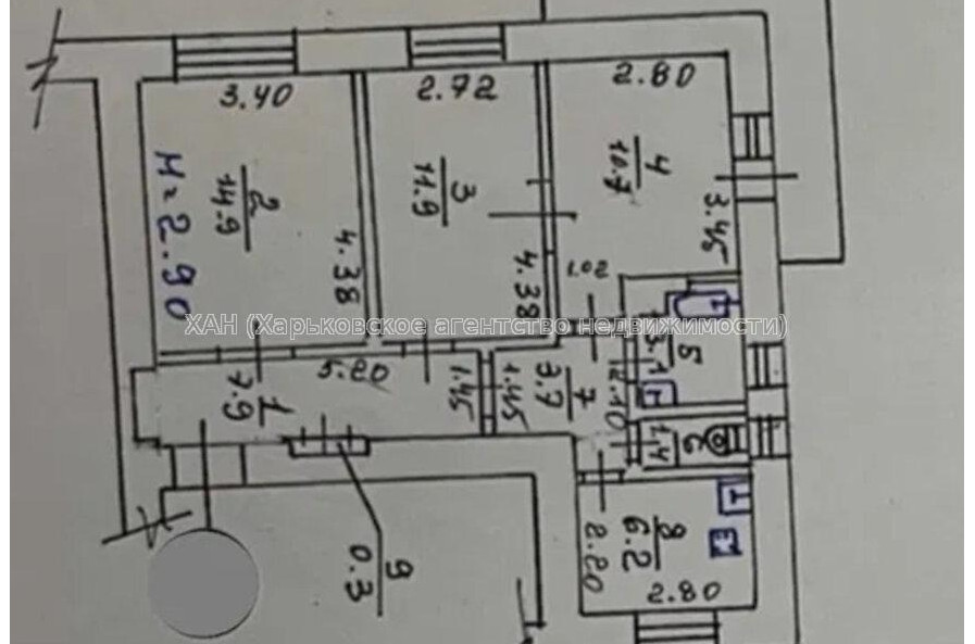 Продам квартиру, Мироносицкая ул. , 3 кім., 63 м², капитальный ремонт 