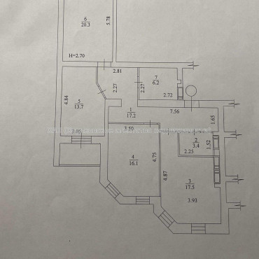Продам квартиру, Профессорская ул. , 3 кім., 95 м², без внутренних работ 