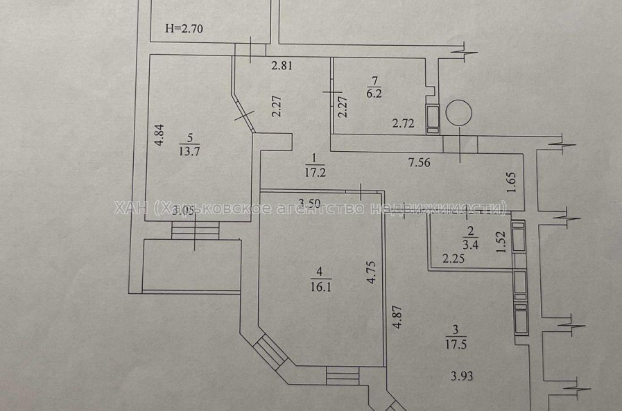 Продам квартиру, Профессорская ул. , 3 кім., 95 м², без внутренних работ 