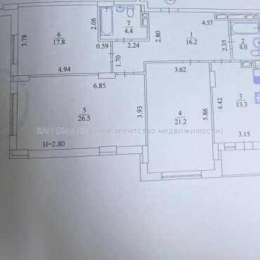Продам квартиру, Героев Харькова просп. , 3 кім., 105.40 м², без внутренних работ 