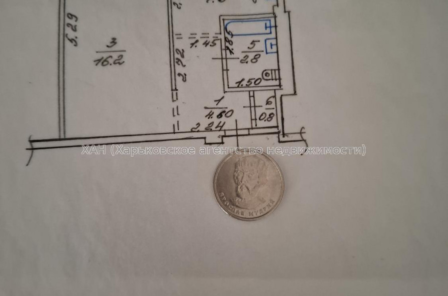 Продам квартиру, Волонтерская ул. , 1 кім., 33 м², капитальный ремонт 