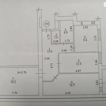 Продам квартиру, Мира ул. , 3  ком., 80 м², без внутренних работ 