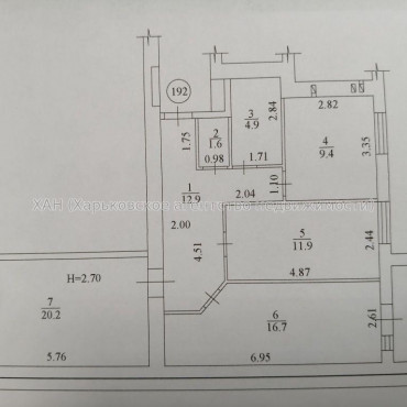 Продам квартиру, Мира ул. , 3  ком., 80 м², без внутренних работ 