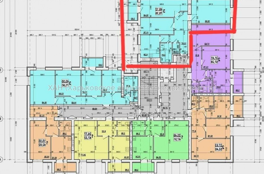 Продам квартиру, Мира ул. , 3  ком., 80 м², без внутренних работ 