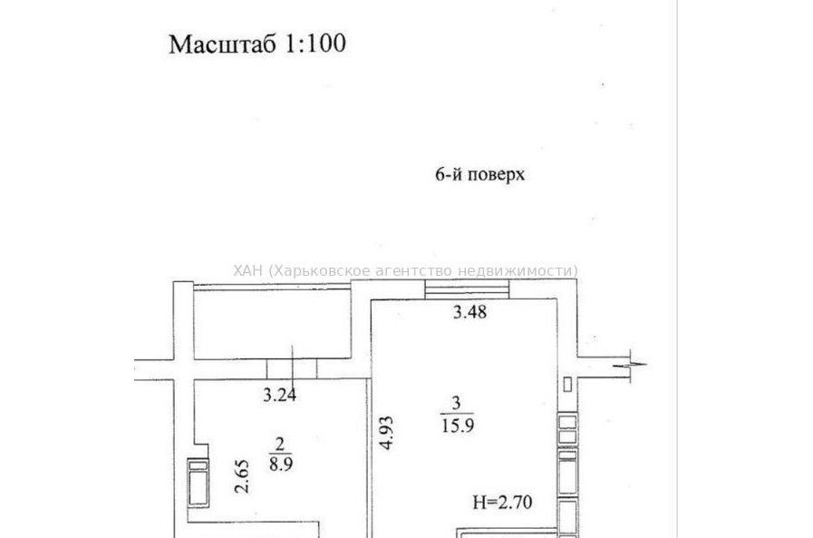 Продам квартиру, Шевченко ул. , 1 кім., 37 м², без отделочных работ 