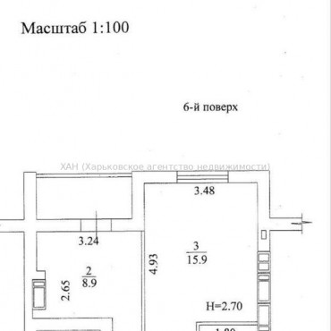 Продам квартиру, Шевченко ул. , 1 кім., 37 м², без отделочных работ 