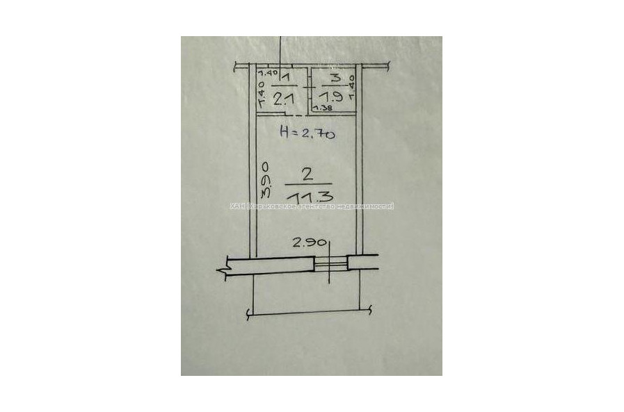Продам квартиру, Электровозная ул. , 1 кім., 16.30 м², косметический ремонт 