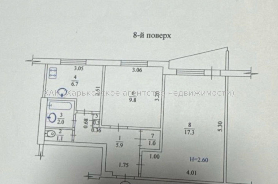 Продам квартиру, Жасминовый б-р , 2  ком., 49 м², без внутренних работ 