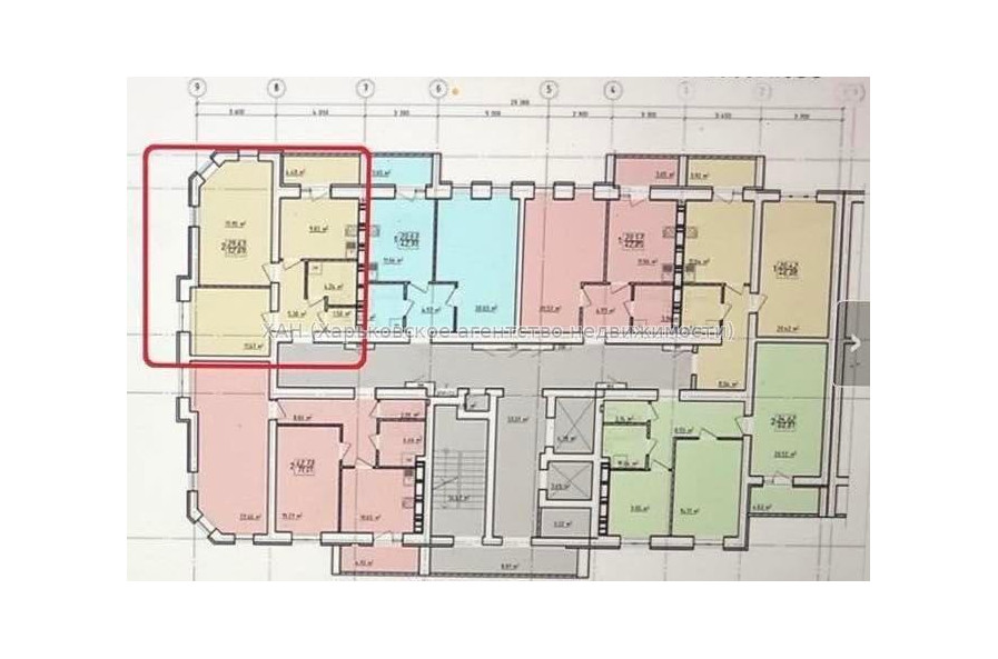 Продам квартиру, Лисаветинская ул. , 2  ком., 53 м², без внутренних работ 