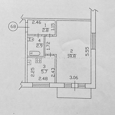 Продам квартиру, Индустриальный просп. , 1  ком., 32.30 м², капитальный ремонт 
