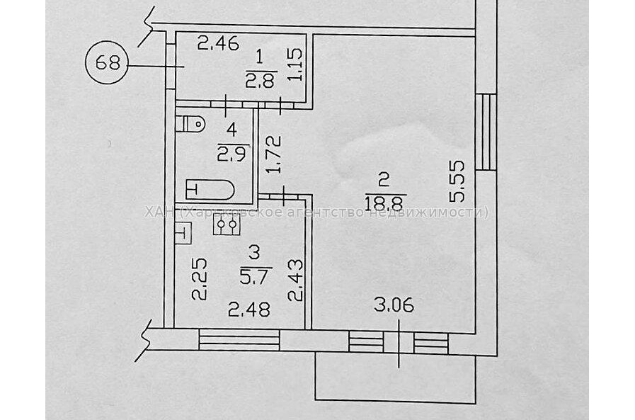 Продам квартиру, Индустриальный просп. , 1  ком., 32.30 м², капитальный ремонт 