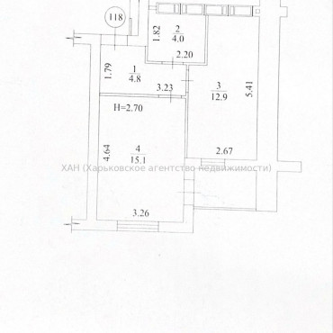 Продам квартиру, Борткевича ул. , 1 кім., 39.70 м², без внутренних работ 