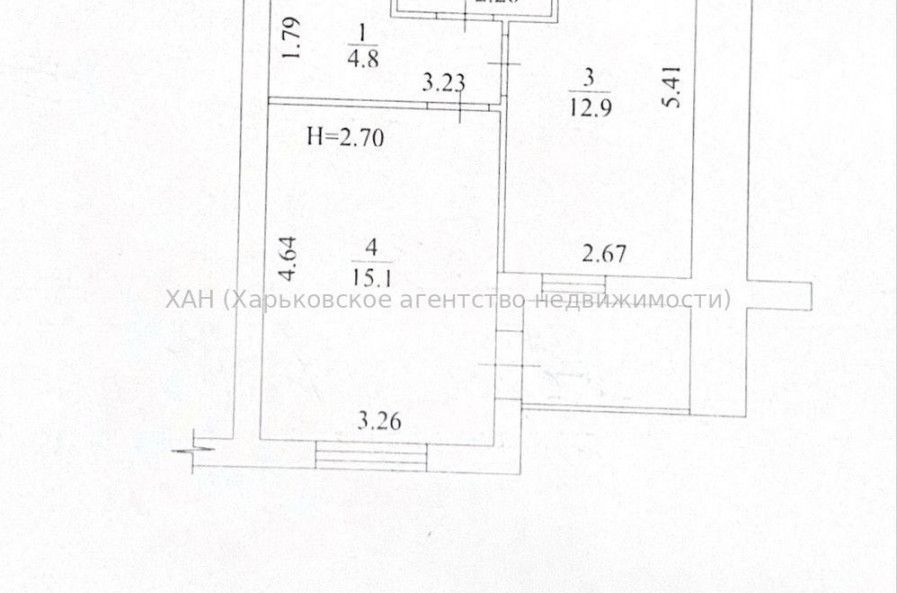 Продам квартиру, Борткевича ул. , 1 кім., 39.70 м², без внутренних работ 