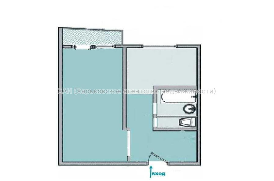 Продам квартиру, Холодногорская ул. , 1 кім., 32 м², советский ремонт 