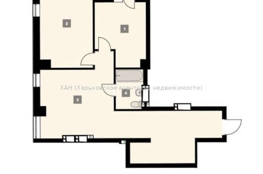 Продам квартиру, Сокольницкая ул. , 3  ком., 67 м², без внутренних работ 