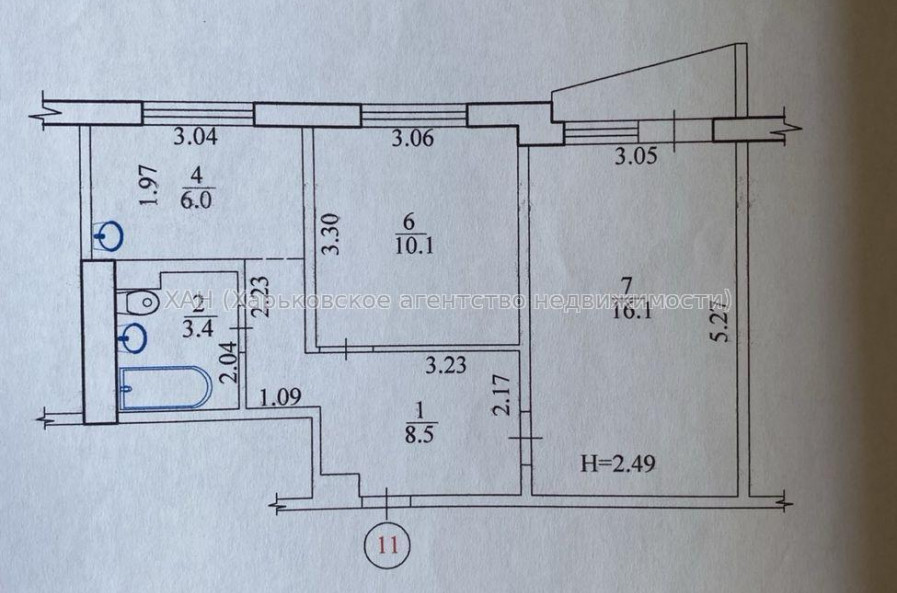 Продам квартиру, Валентиновская ул. , 2 кім., 46 м², евроремонт 