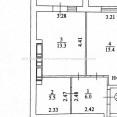 Продам квартиру, Шевченковский пер. , 1  ком., 42.20 м², без внутренних работ 