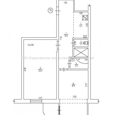 Продам квартиру, Победы просп. , 65Г , 2 кім., 50 м², косметический ремонт 