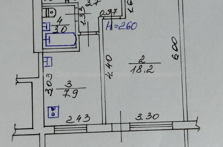 Продам квартиру, Светлая ул. , 1 кім., 37.30 м², без ремонта 