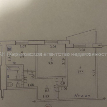 Продам квартиру, Соборности Украины ул. , 2  ком., 45 м², косметический ремонт 