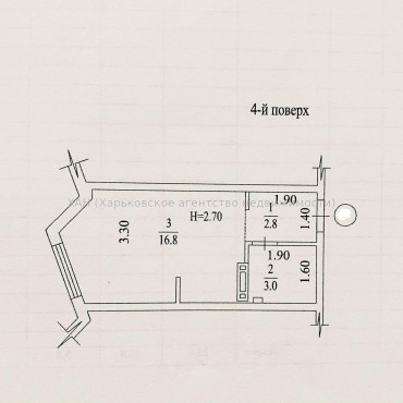 Продам квартиру, Серповая ул. , 1  ком., 23 м², без внутренних работ 