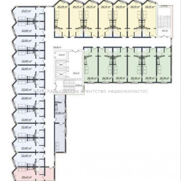 Продам квартиру, Серповая ул. , 1  ком., 23 м², без внутренних работ 