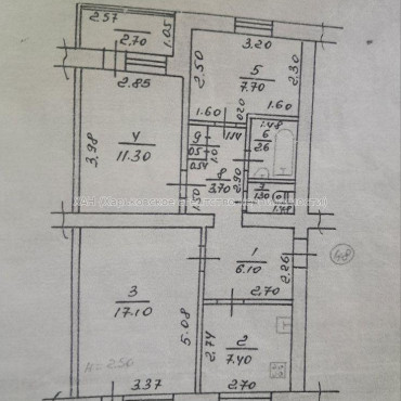 Продам квартиру, 3  ком., 60 м², советский ремонт 