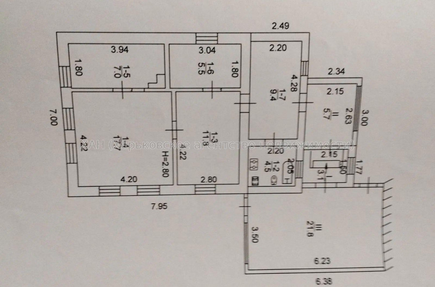 Продам будинок, Максима Рыльского ул. , 90 м², 7 соток, советский ремонт 