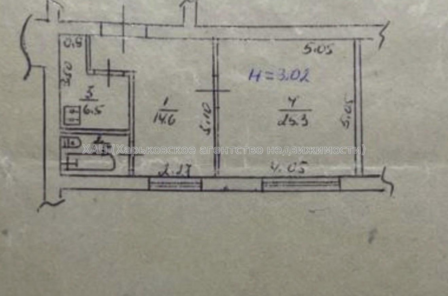 Продам квартиру, Фанинский пер. , 3В , 2 кім., 50 м², косметический ремонт 