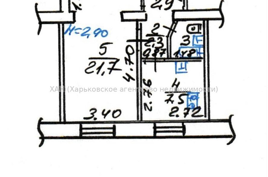 Продам квартиру, Тепловозная ул. , 1  ком., 38 м², советский ремонт 