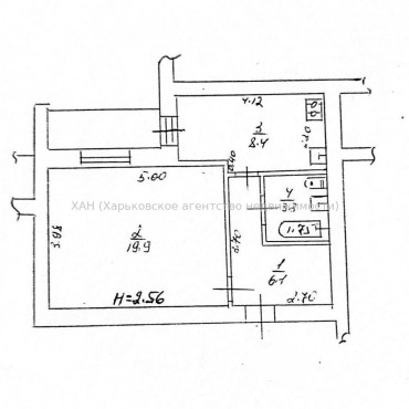 Продам квартиру, Алексеевская ул. , 1  ком., 39 м², капитальный ремонт 