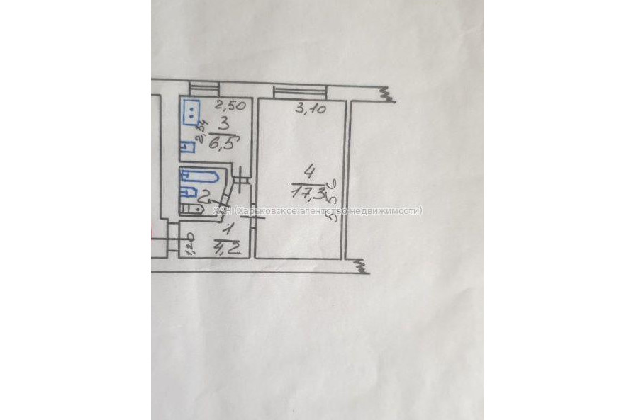 Продам квартиру, Харьковских Дивизий ул. , 1 кім., 31.50 м², косметический ремонт 