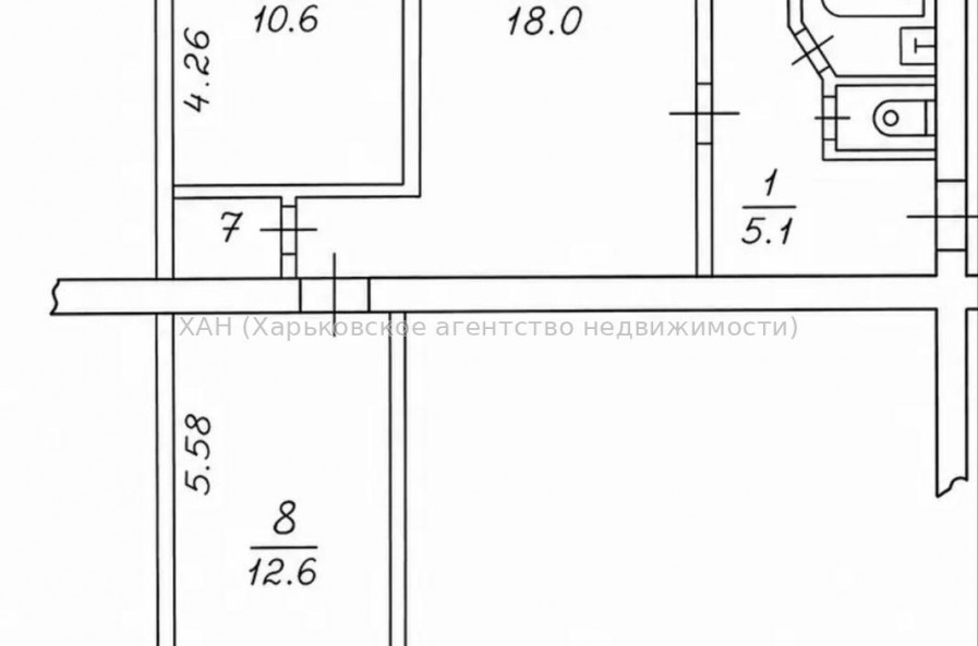 Продам квартиру, Любови Малой  просп. , 3 кім., 56.10 м², без отделочных работ 