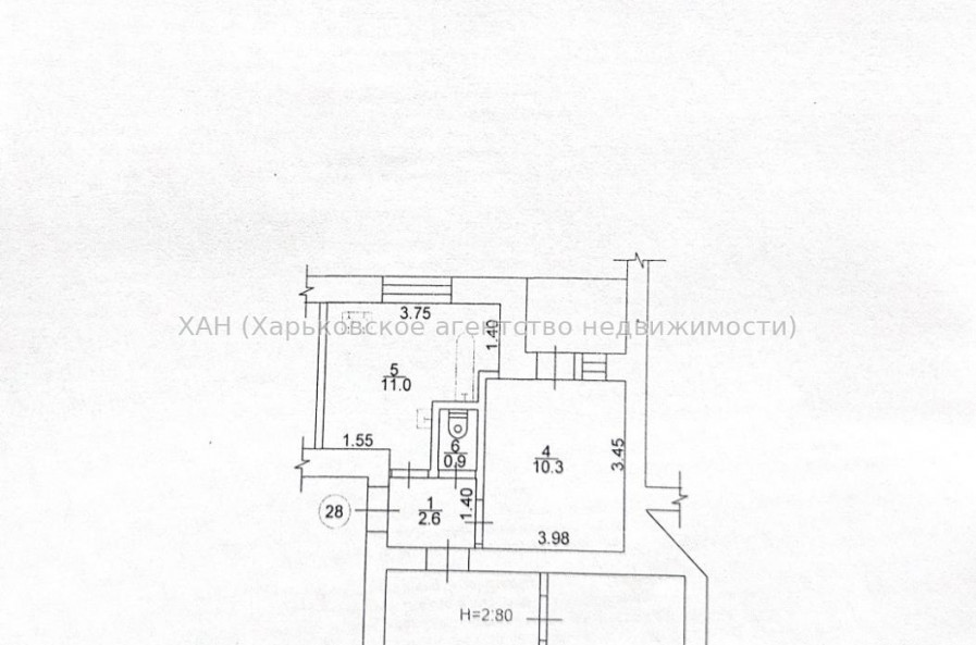 Продам квартиру, Каплуновский пер. , 3  ком., 54.20 м², советский ремонт 