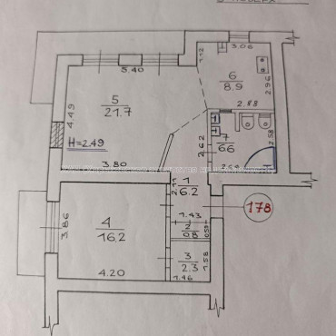 Продам квартиру, Тракторостроителей просп. , 2 кім., 69.70 м², евроремонт 