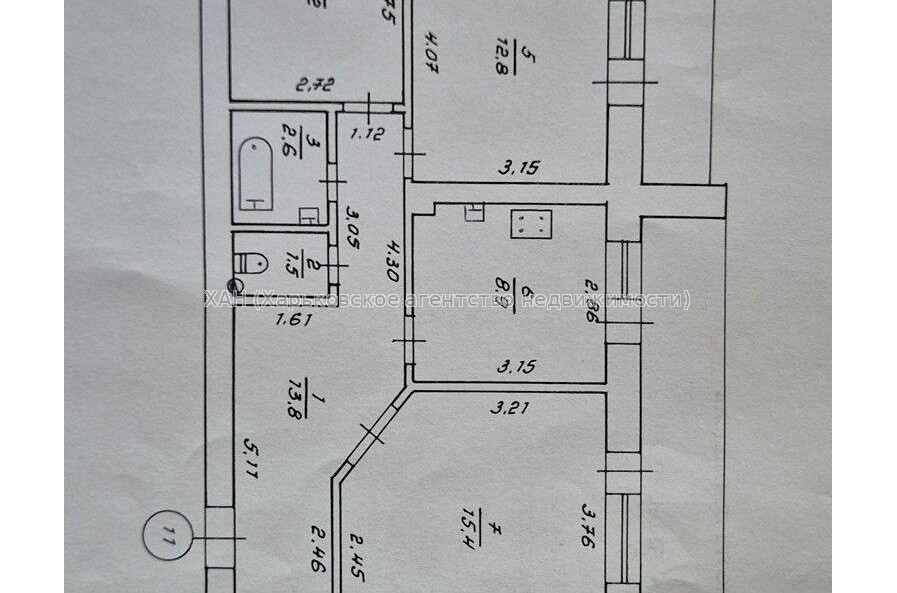 Продам квартиру, Полтавский Шлях ул. , 3  ком., 70.20 м², капитальный ремонт 