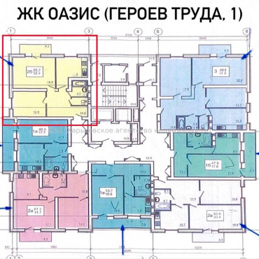 Продам квартиру, Непокоренных ул. , 2 кім., 66 м², без внутренних работ 