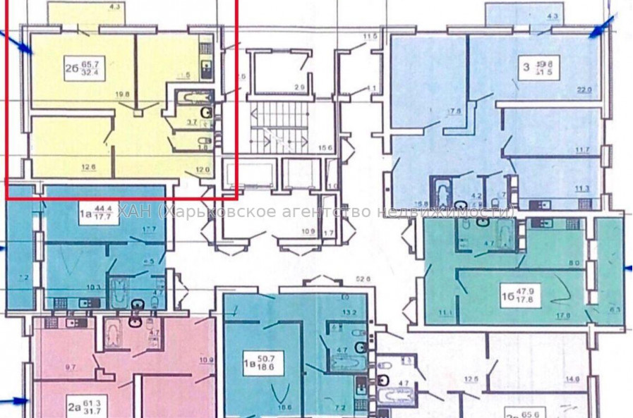 Продам квартиру, Непокоренных ул. , 2 кім., 66 м², без внутренних работ 