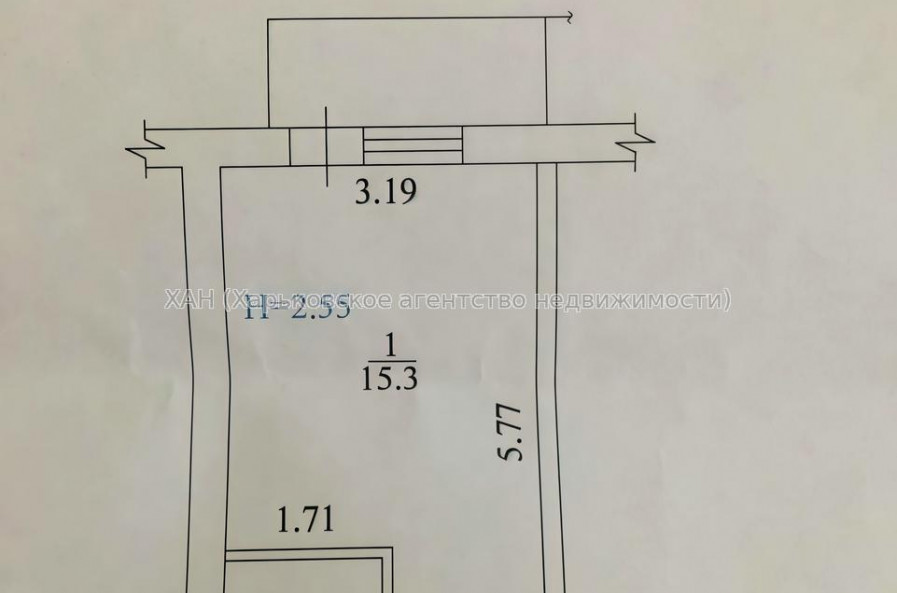 Продам квартиру, Косарева ул. , 1  ком., 19 м², без внутренних работ 